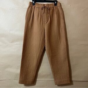Madewell Tan Quilted Pants